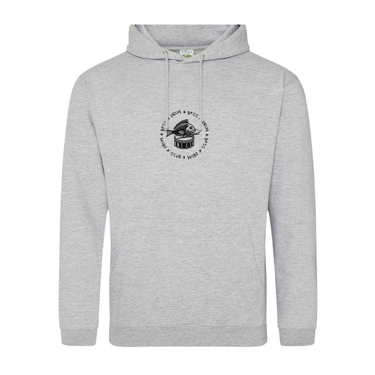 Grey - Front - AWD Mens Bass Drum Festival Hoodie