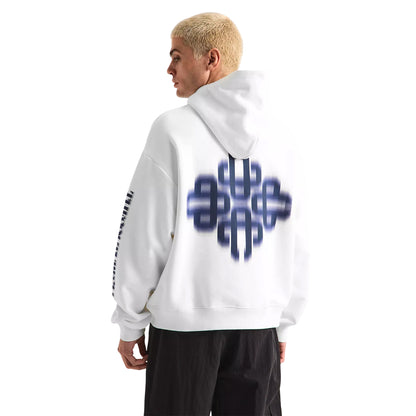 White-Navy - Lifestyle - Couture Club Mens Blurred Pullover Hoodie
