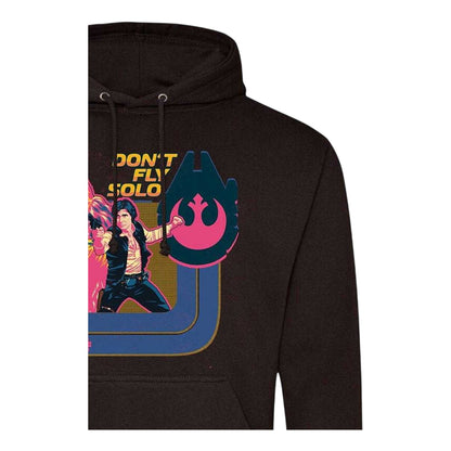 Black - Side - Star Wars Mens Don´t Fly Solo Han Solo & Chewbacca Printed Hoodie