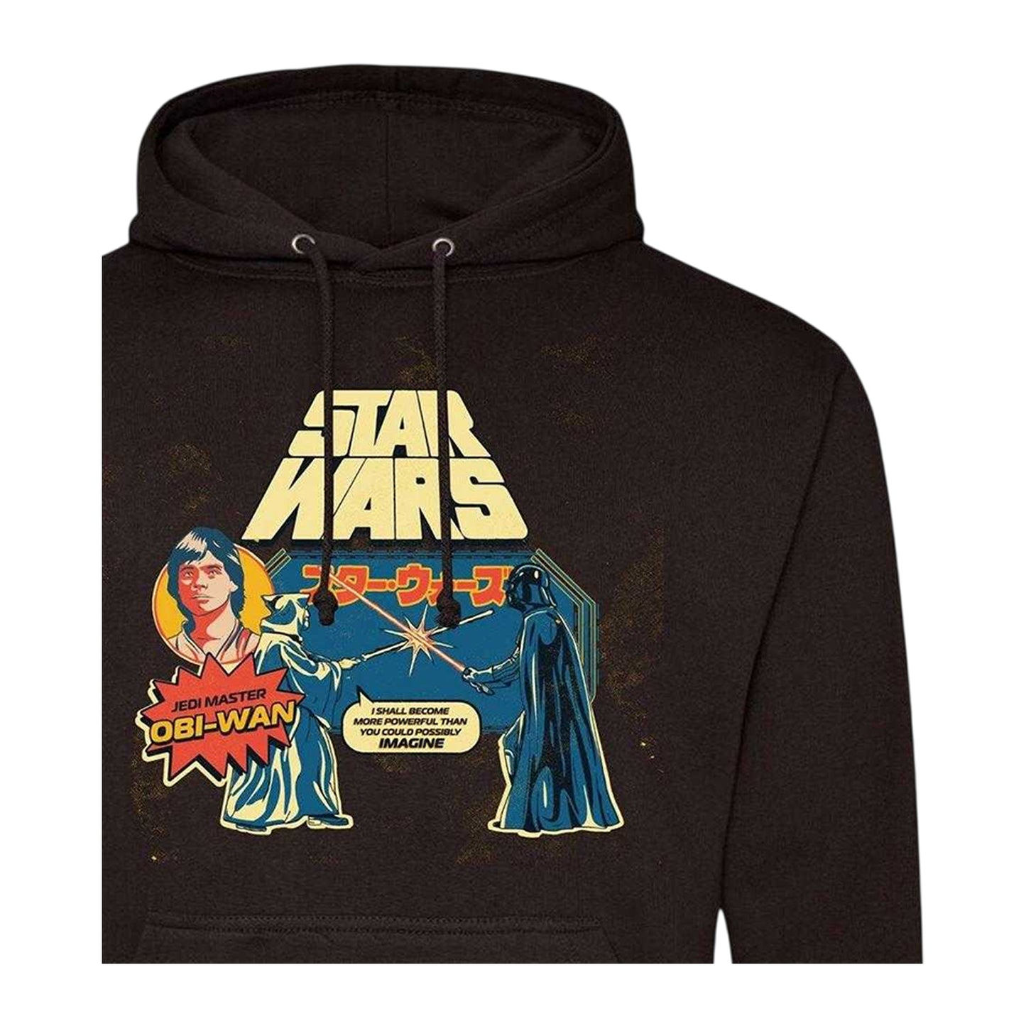 Black - Side - Star Wars Mens Obi Wan Kenobi Hoodie