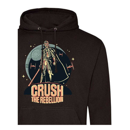 Black - Side - Star Wars Mens Crush The Rebellion Darth Vader Hoodie