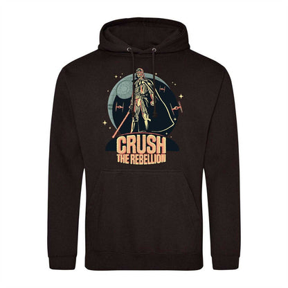 Black - Front - Star Wars Mens Crush The Rebellion Darth Vader Hoodie