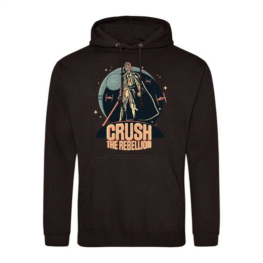 Black - Front - Star Wars Mens Crush The Rebellion Darth Vader Hoodie