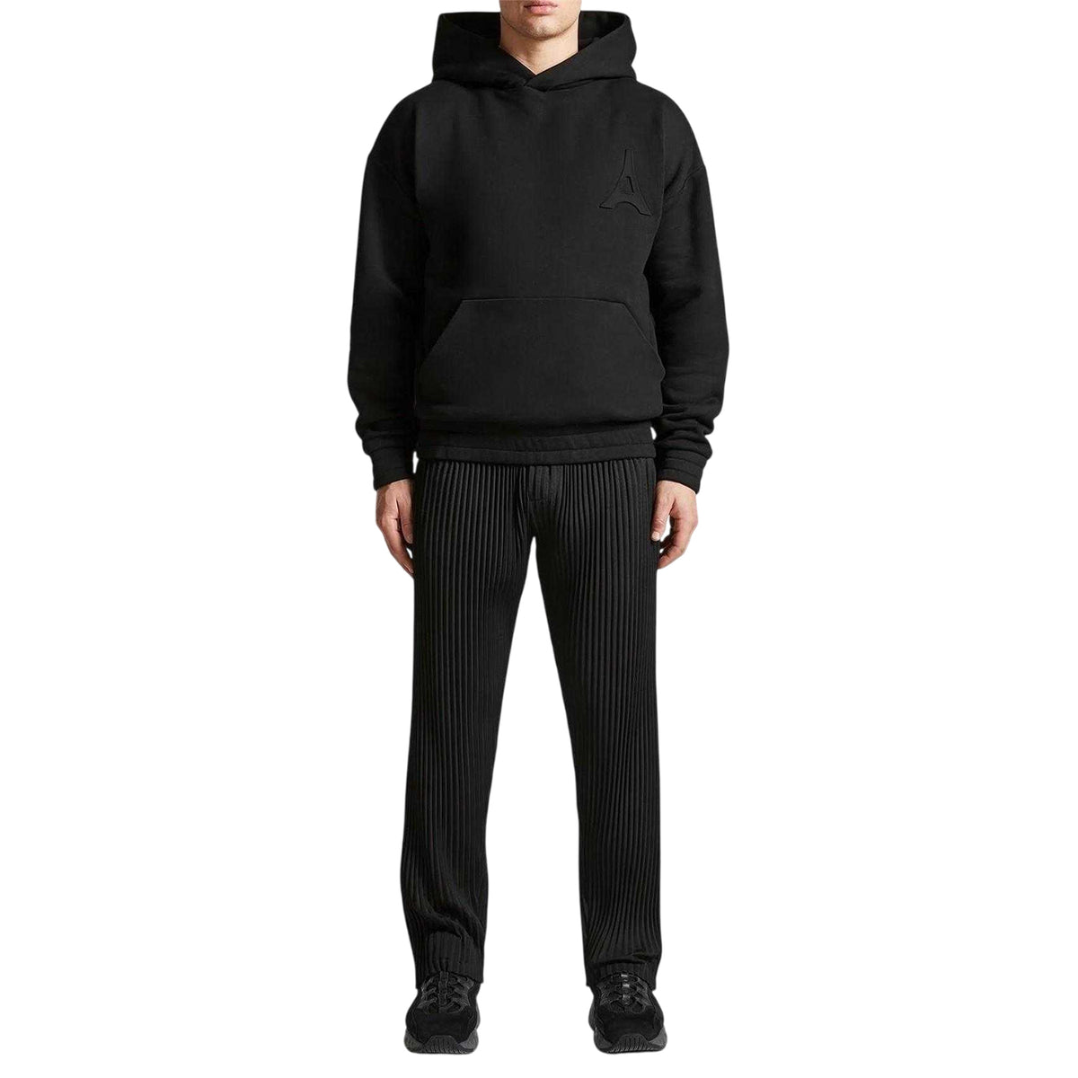 Black - Side - Maniere De Voir Mens Eiffel Tower Hoodie