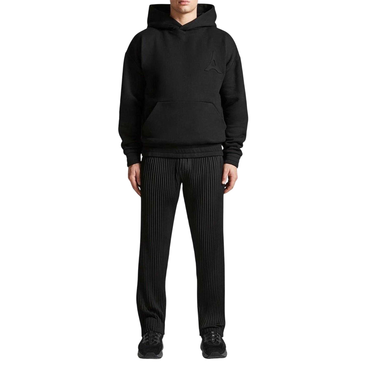 Black - Side - Maniere De Voir Mens Eiffel Tower Hoodie