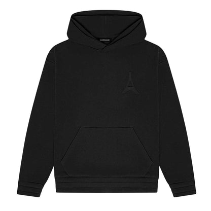 Black - Front - Maniere De Voir Mens Eiffel Tower Hoodie