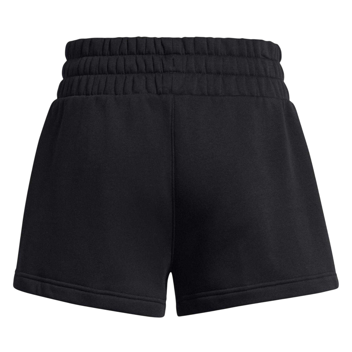 Black - Back - Under Armour Womens-Ladies Fleece Icon Boxer Shorts