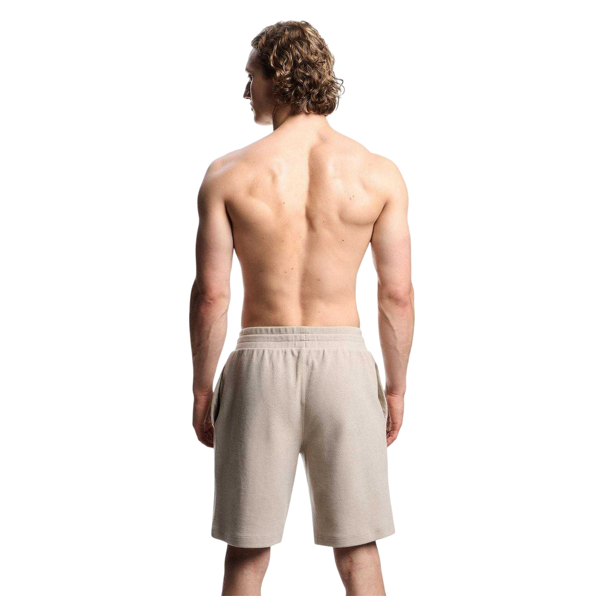 Nut - Back - Emporio Armani EA7 Mens Lightweight Sweat Shorts