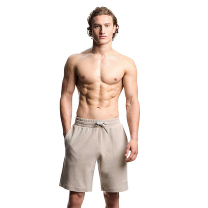 Nut - Side - Emporio Armani EA7 Mens Lightweight Sweat Shorts