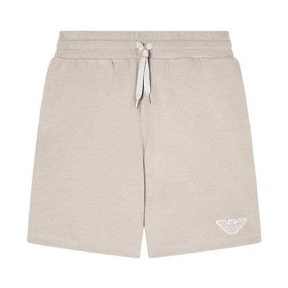 Nut - Front - Emporio Armani EA7 Mens Lightweight Sweat Shorts