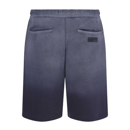 Thunder Grey - Back - Blank Essentials Mens Fleece Logo Shorts