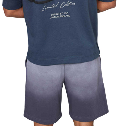 Thunder Grey - Lifestyle - Blank Essentials Mens Fleece Logo Shorts