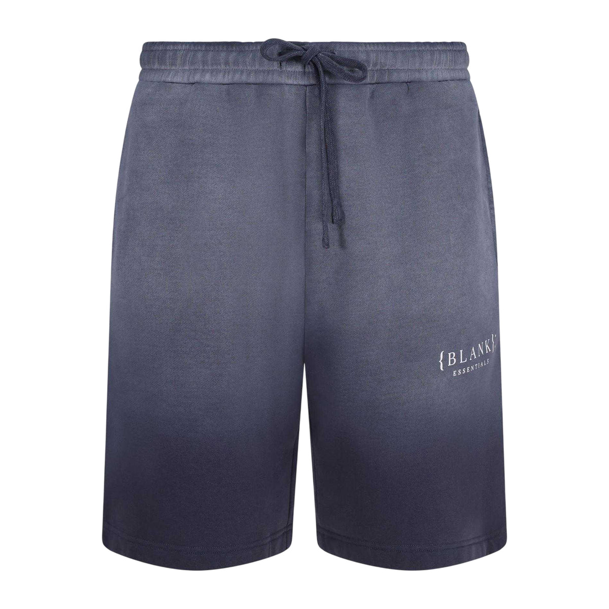 Thunder Grey - Front - Blank Essentials Mens Fleece Logo Shorts