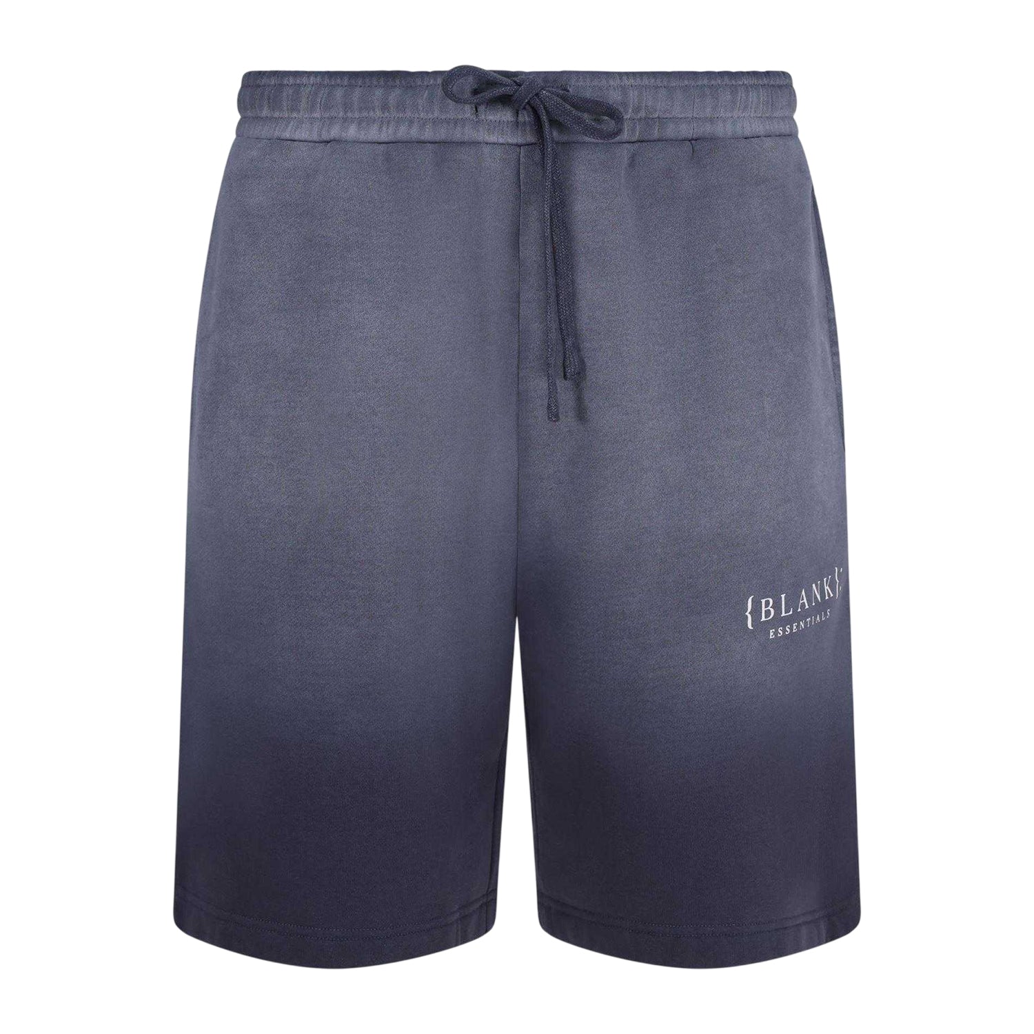 Thunder Grey - Front - Blank Essentials Mens Fleece Logo Shorts
