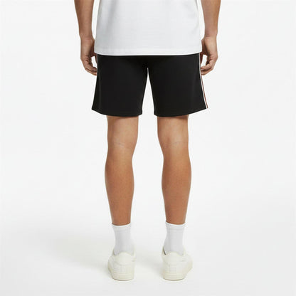 Black - Side - Boss Mens Fleece Sweat Shorts