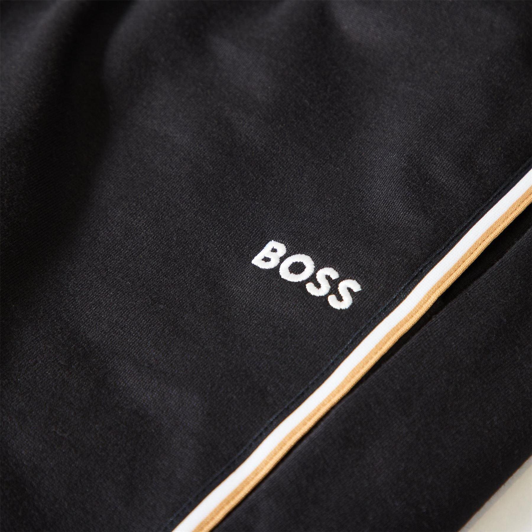 Black - Lifestyle - Boss Mens Fleece Sweat Shorts