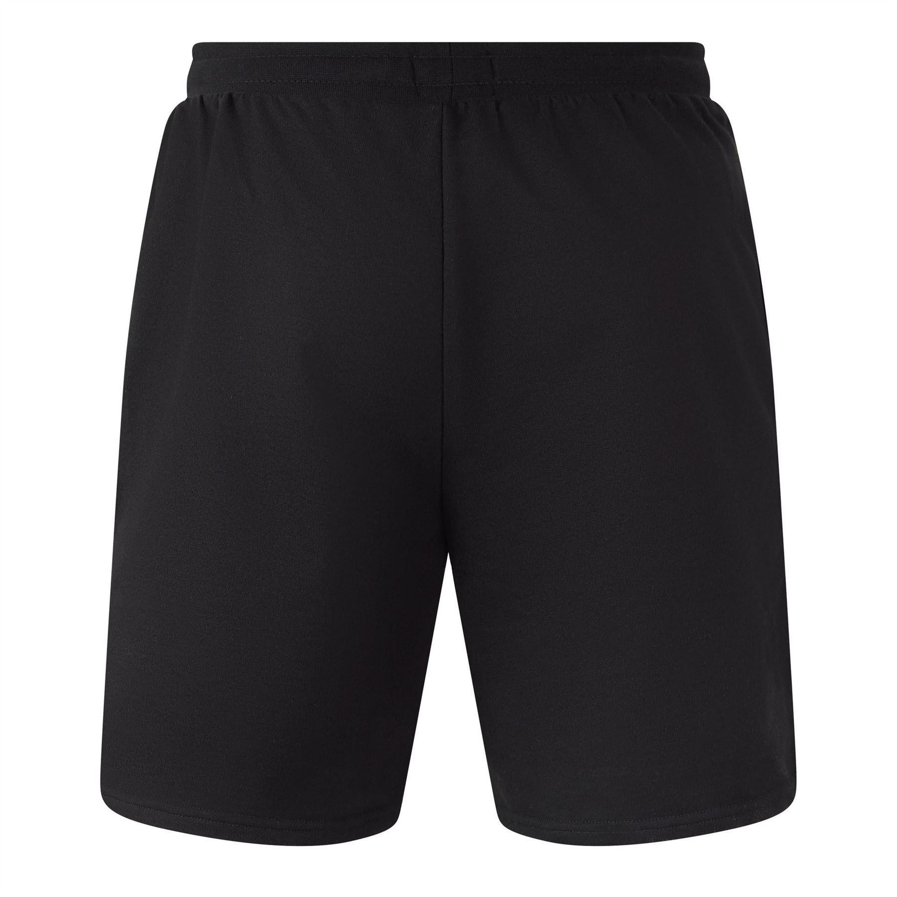 Black - Front - Boss Mens Fleece Sweat Shorts