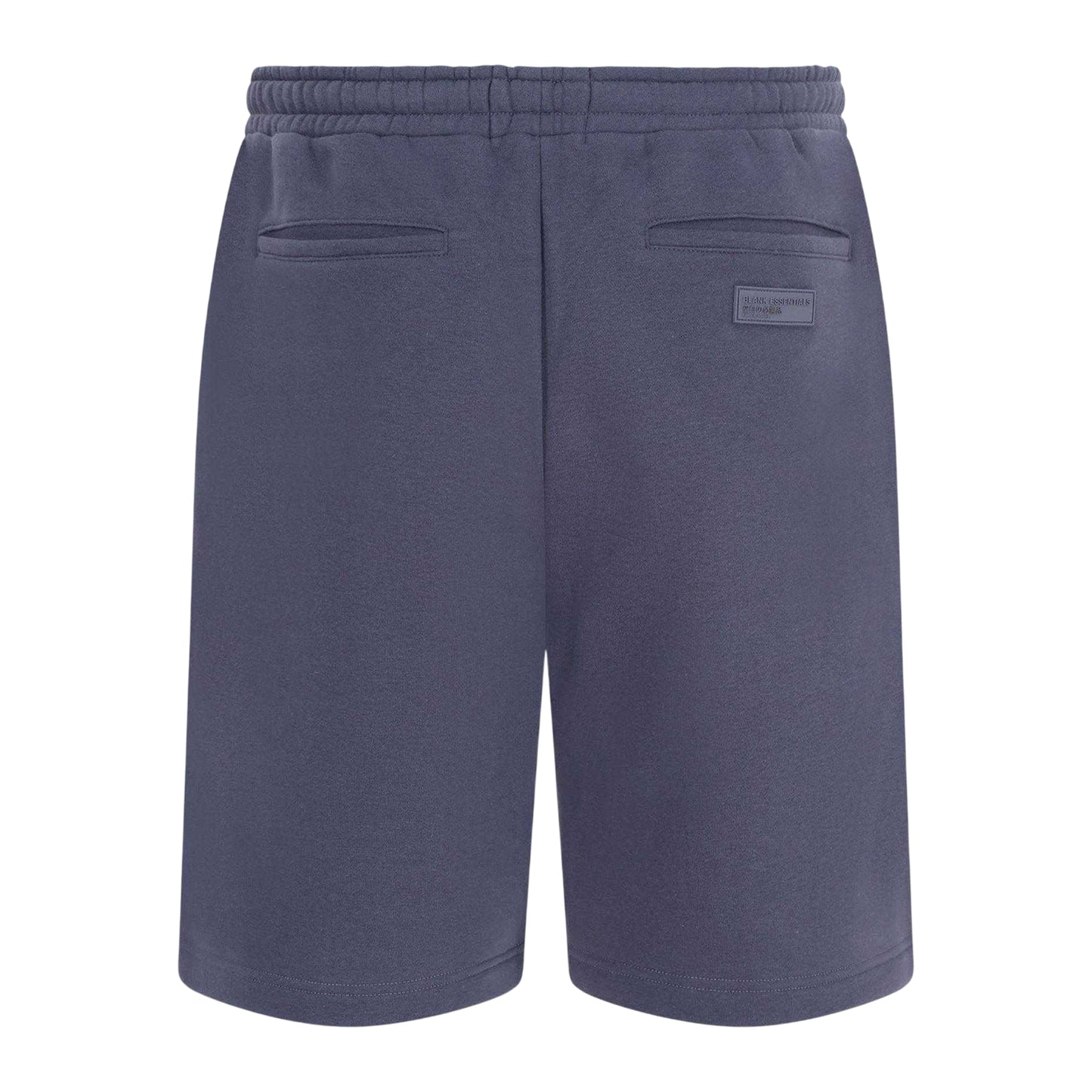 Thunder Grey - Back - Blank Essentials Mens Fleece Circle Sweat Shorts