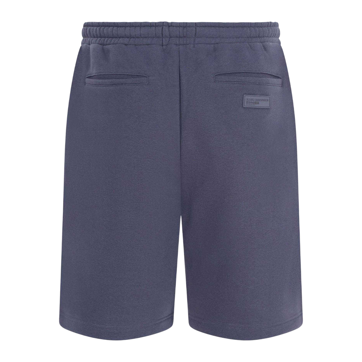Thunder Grey - Back - Blank Essentials Mens Fleece Circle Sweat Shorts