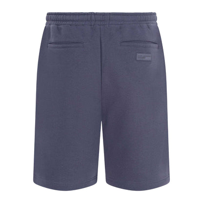 Thunder Grey - Back - Blank Essentials Mens Fleece Circle Sweat Shorts