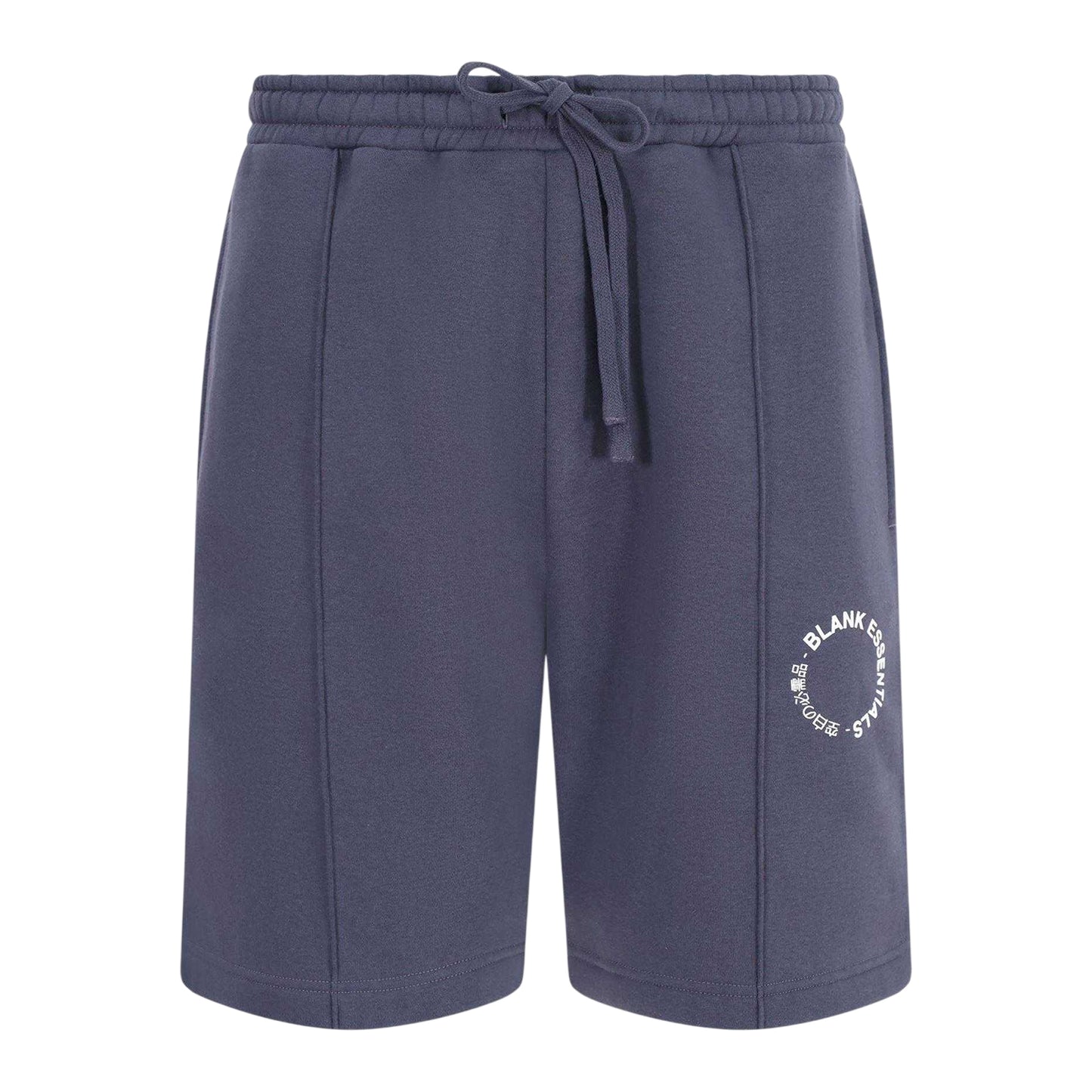 Thunder Grey - Front - Blank Essentials Mens Fleece Circle Sweat Shorts