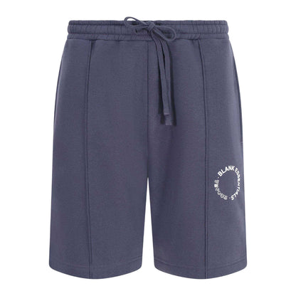 Thunder Grey - Front - Blank Essentials Mens Fleece Circle Sweat Shorts
