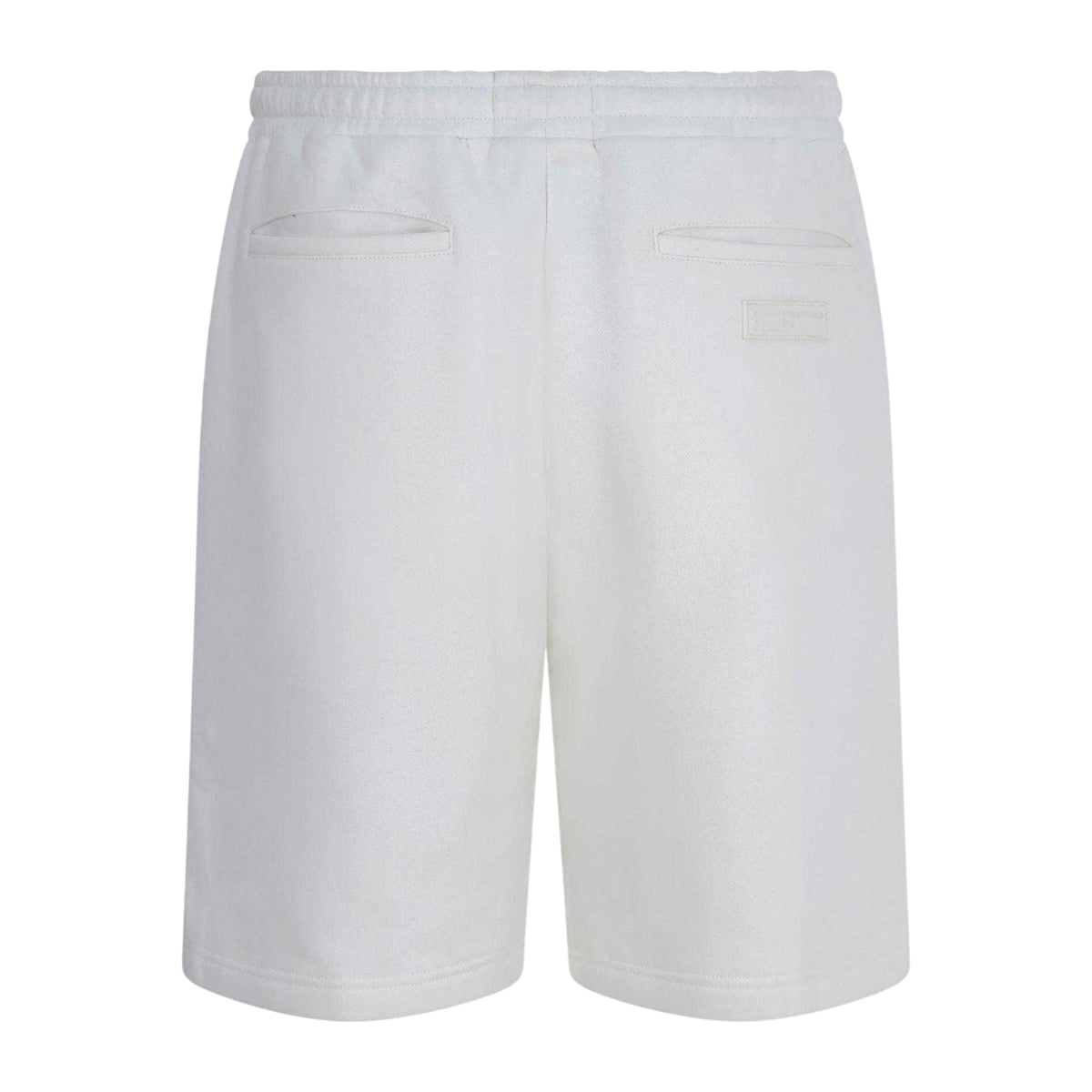 Off White - Back - Blank Essentials Mens Fleece Sweat Shorts