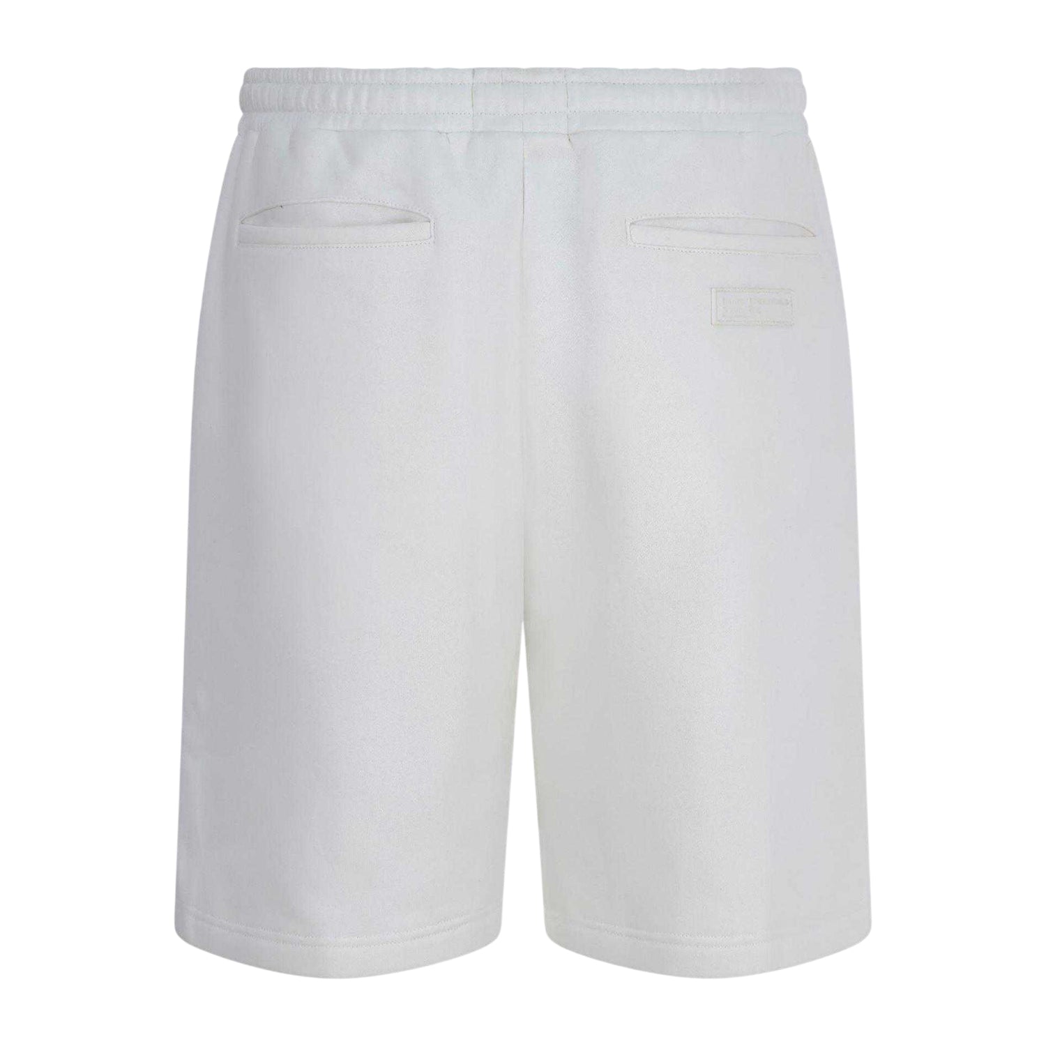 Off White - Back - Blank Essentials Mens Fleece Sweat Shorts