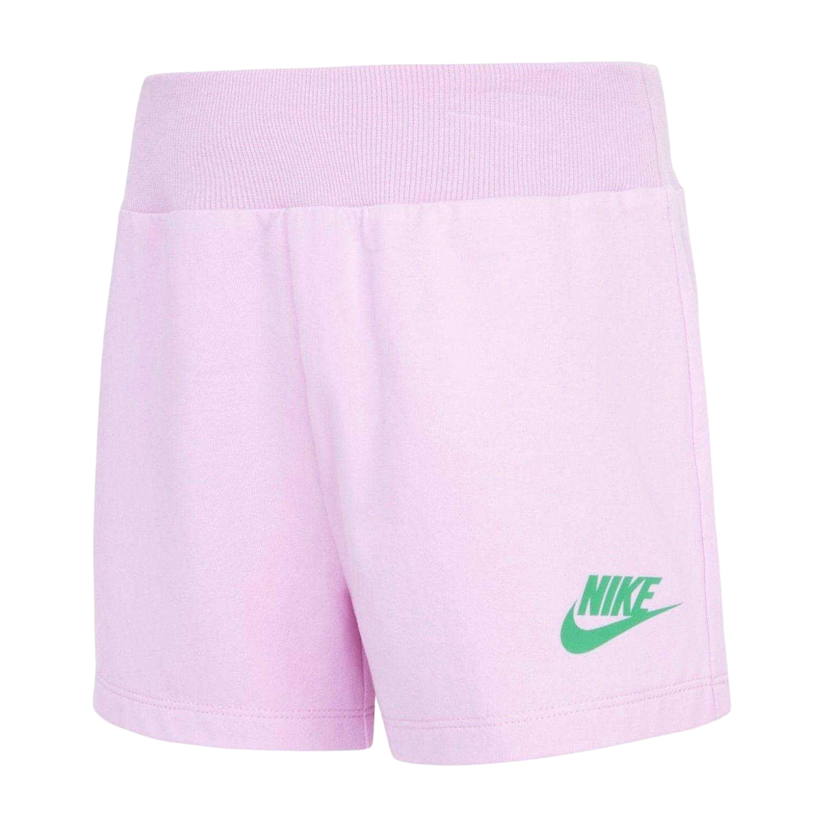 Pink Rise - Front - Nike Baby Jersey Swoosh Sweat Shorts