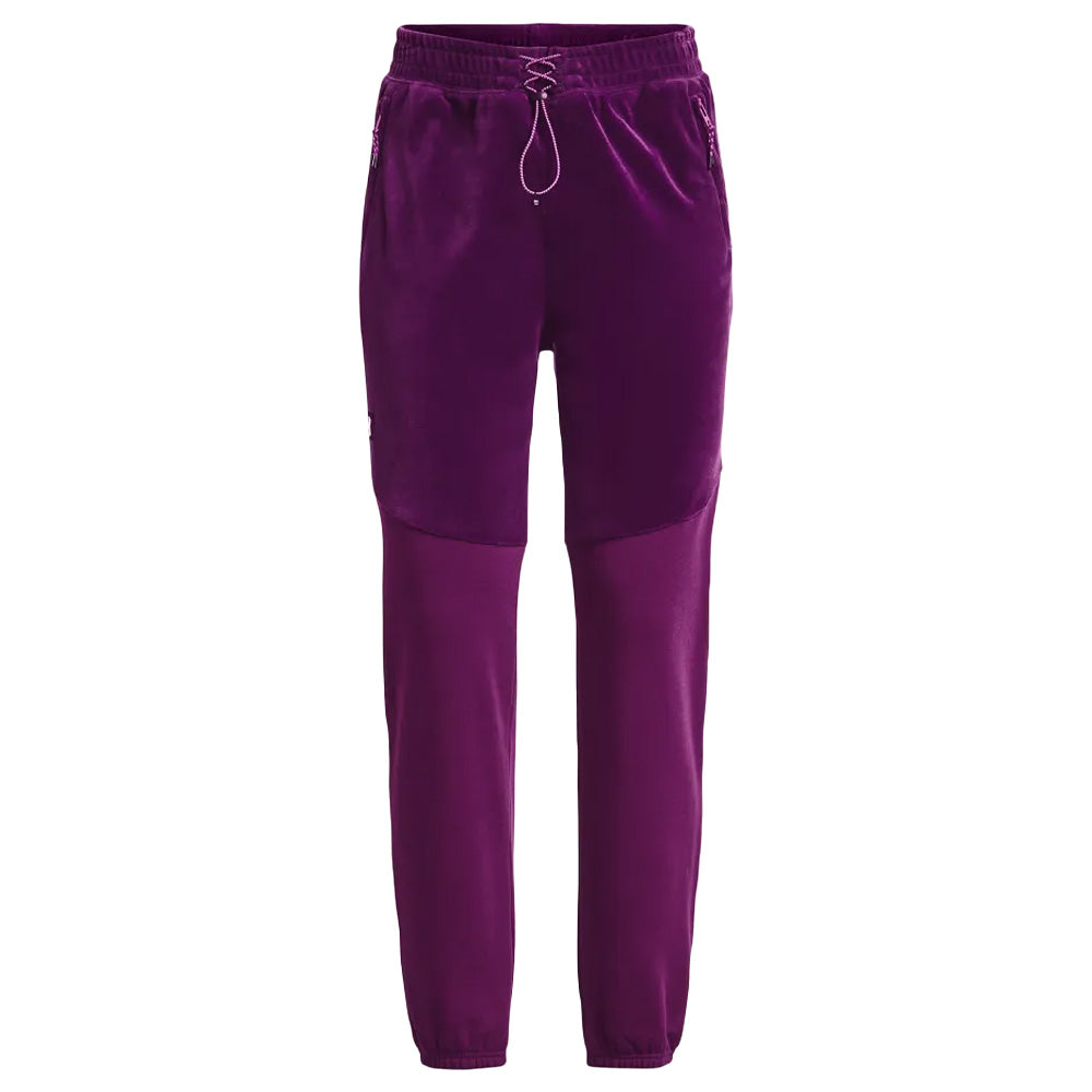 Purple - Front - Under Armour Womens-Ladies Journey Fleece Jogging Bottoms