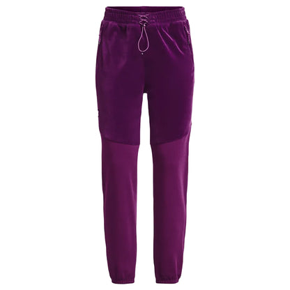 Purple - Front - Under Armour Womens-Ladies Journey Fleece Jogging Bottoms
