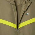 Khaki Green - Pack Shot - Lacoste Mens Monogram Tennis Track Jacket