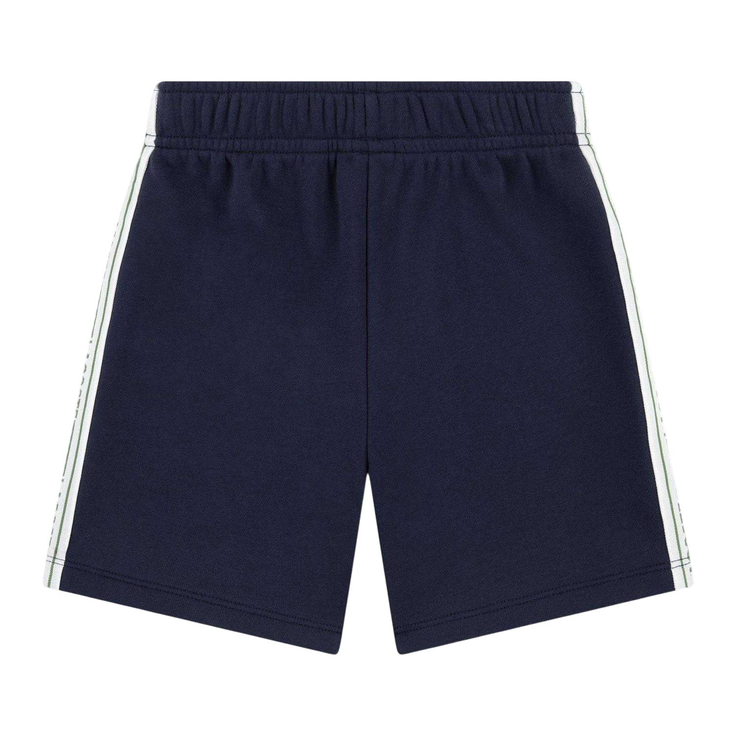 Marine Blue - Back - Lacoste Childrens-Kids Fleece Embroidered Logo Shorts