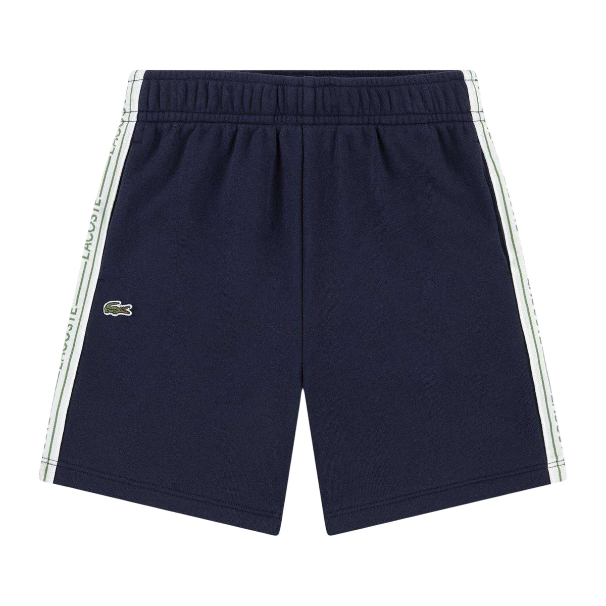 Marine Blue - Front - Lacoste Childrens-Kids Fleece Embroidered Logo Shorts