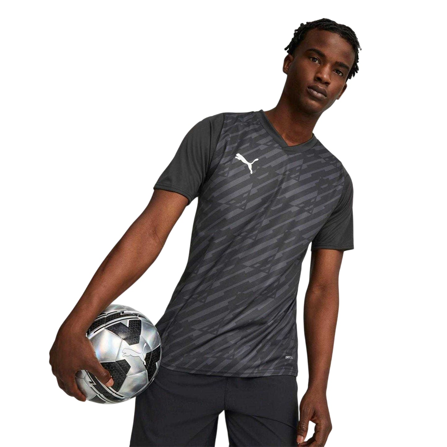 Black - Side - Puma Mens Team Ultimate Jersey