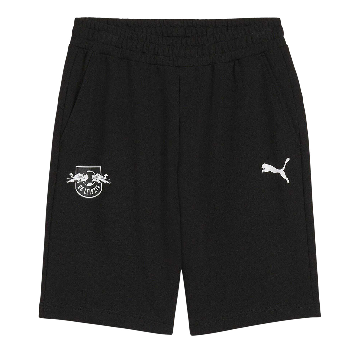 Black-White - Front - Puma Mens RB Leipzig Sweat Shorts