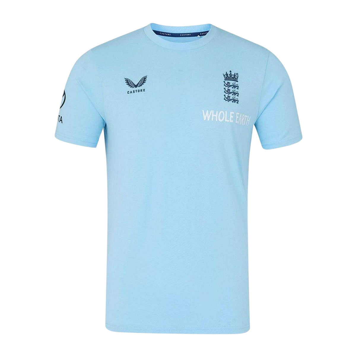 Air Blue - Front - Castore Mens 2026-2027 England Cricket T-Shirt