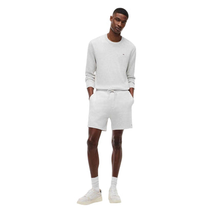 Grey Heather - Lifestyle - Tommy Jeans Mens Fleece Flag Logo Sweat Shorts