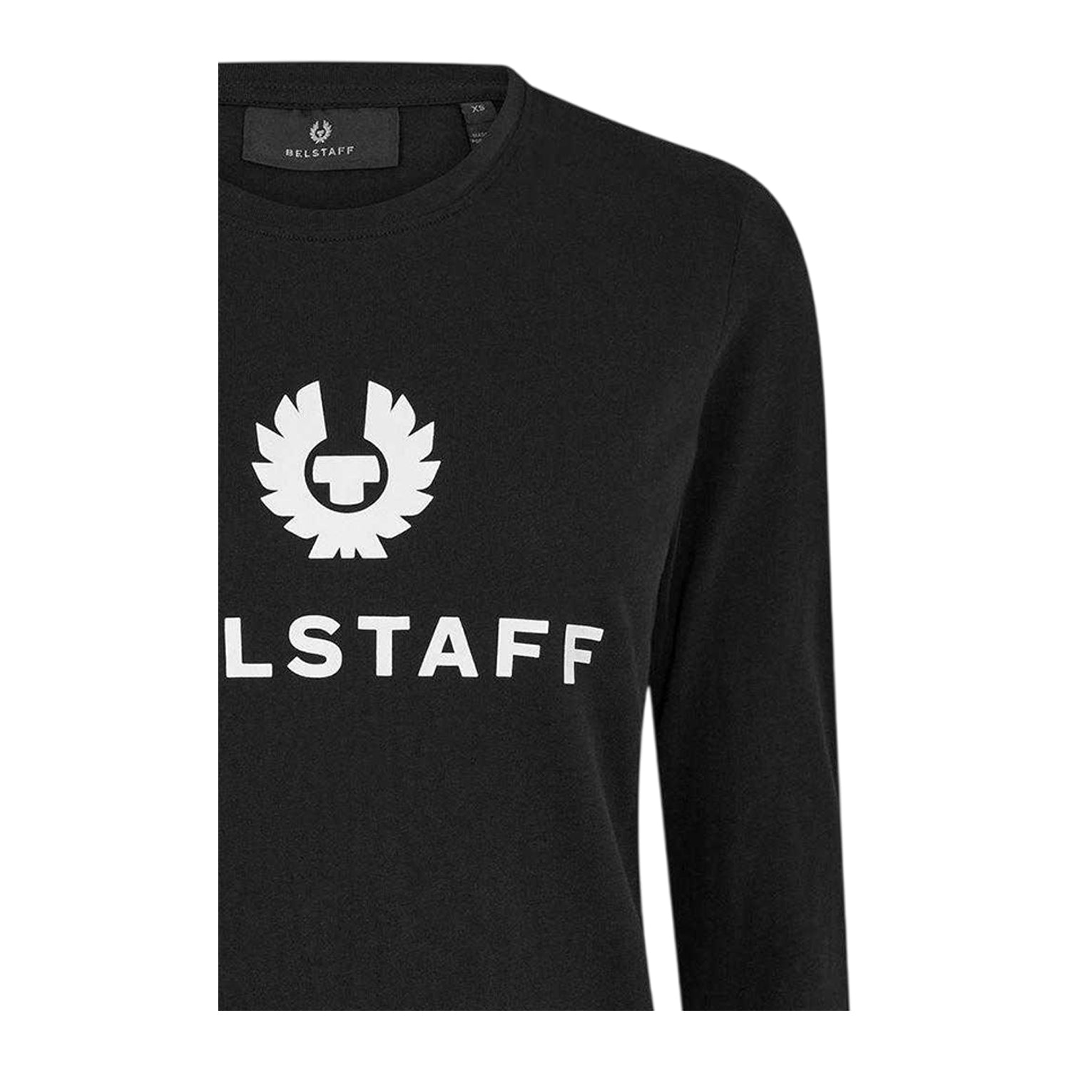 Black - Side - Belstaff Womens-Ladies Mariola Long-Sleeved T-Shirt