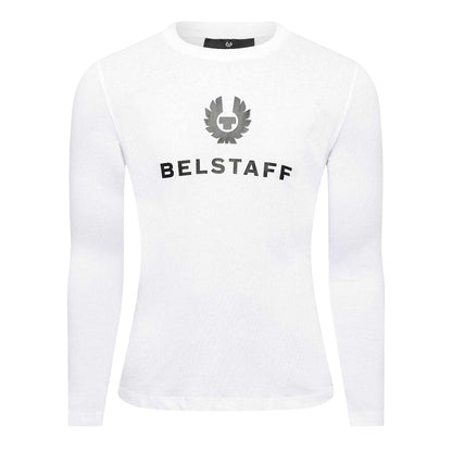 White - Front - Belstaff Womens-Ladies Mariola Long-Sleeved T-Shirt