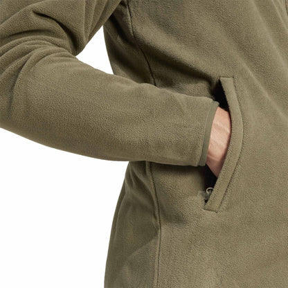 Olive - Pack Shot - Adidas Mens Multi Essentials Full Zip Fleece Jacket