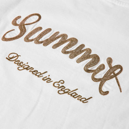 Ecru - Pack Shot - Summit Mens Stitch Detail Oversized T-Shirt