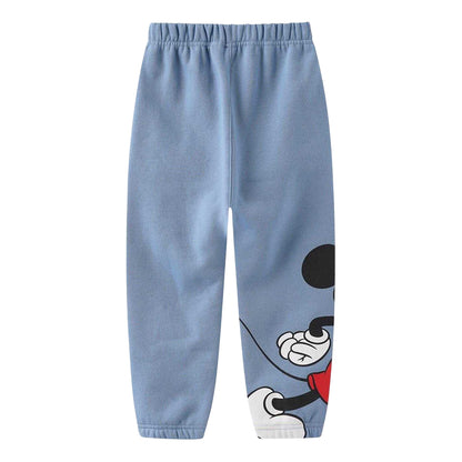 Grey-Red - Side - Disney Childrens-Kids Mickey Tracksuit Set