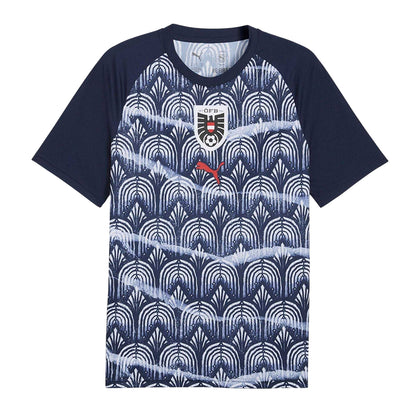 Black-White - Front - Puma Mens World Cup 2026 Austria FC T-Shirt