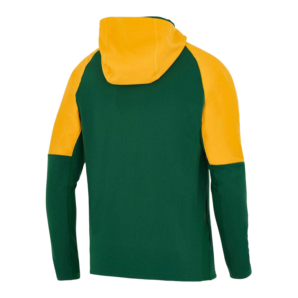 Green - Back - Nike Mens Springboks 26 Colour Block Athletic Full Zip Hoodie