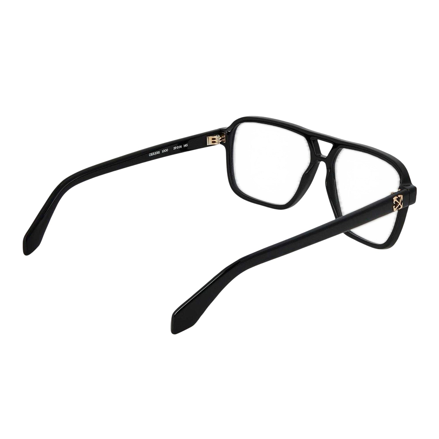 Black - Back - Off-White Womens-Ladies Style 81 Arrow Logo Sunglasses