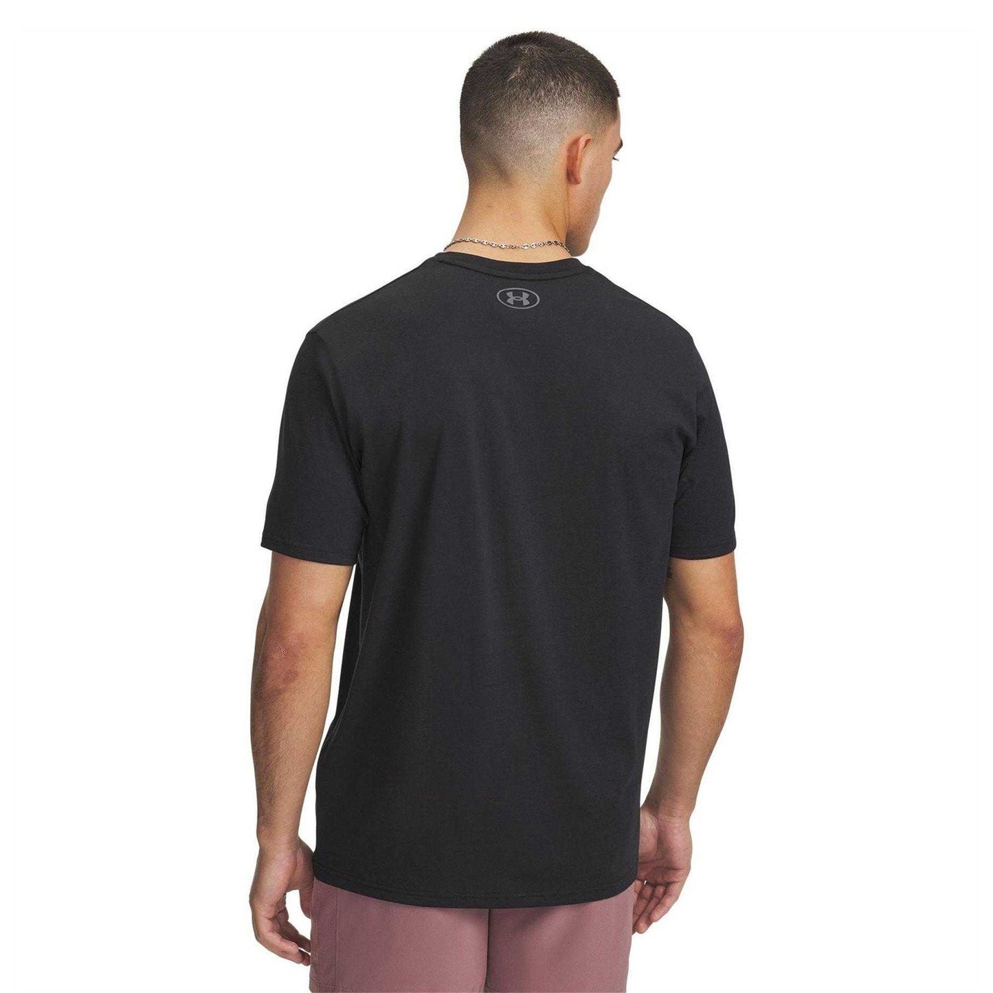 Black - Back - Under Armour Mens Project Rock Brahma Bull T-Shirt