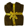 Green - Back - Lyle & Scott Mens Logo Towelling Dressing Gown