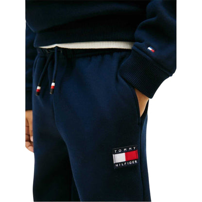 Navy - Lifestyle - Tommy Hilfiger Childrens-Kids Heritage Flag Logo Crew Neck Co-ord Set