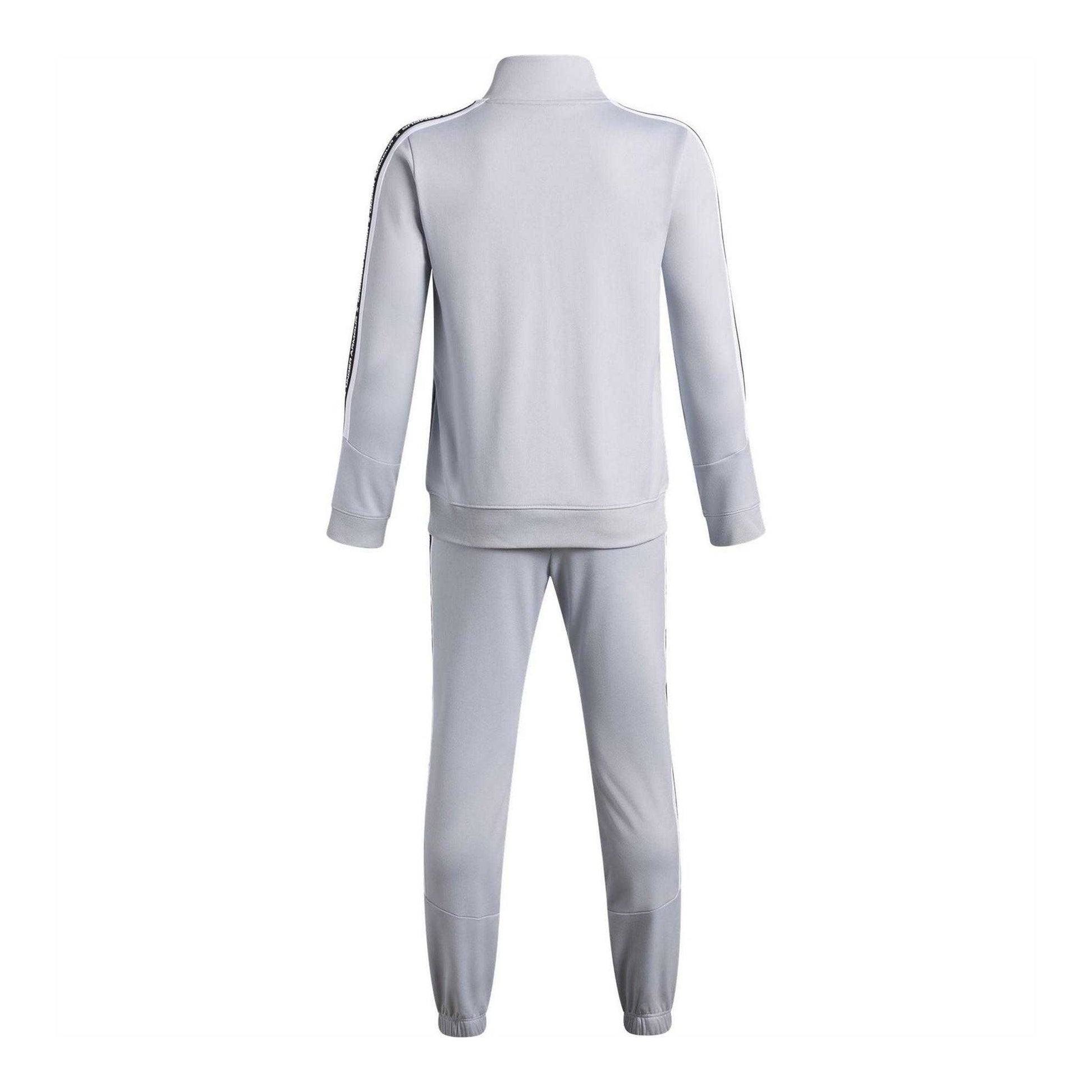 Grey - Back - Under Armour Boys Icon Tracksuit Set